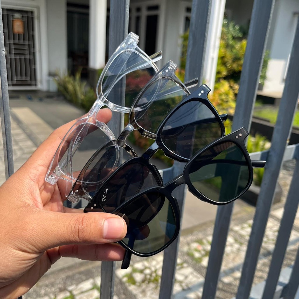 FRAME KACAMATA HITAM SUNGLASSES - KT299