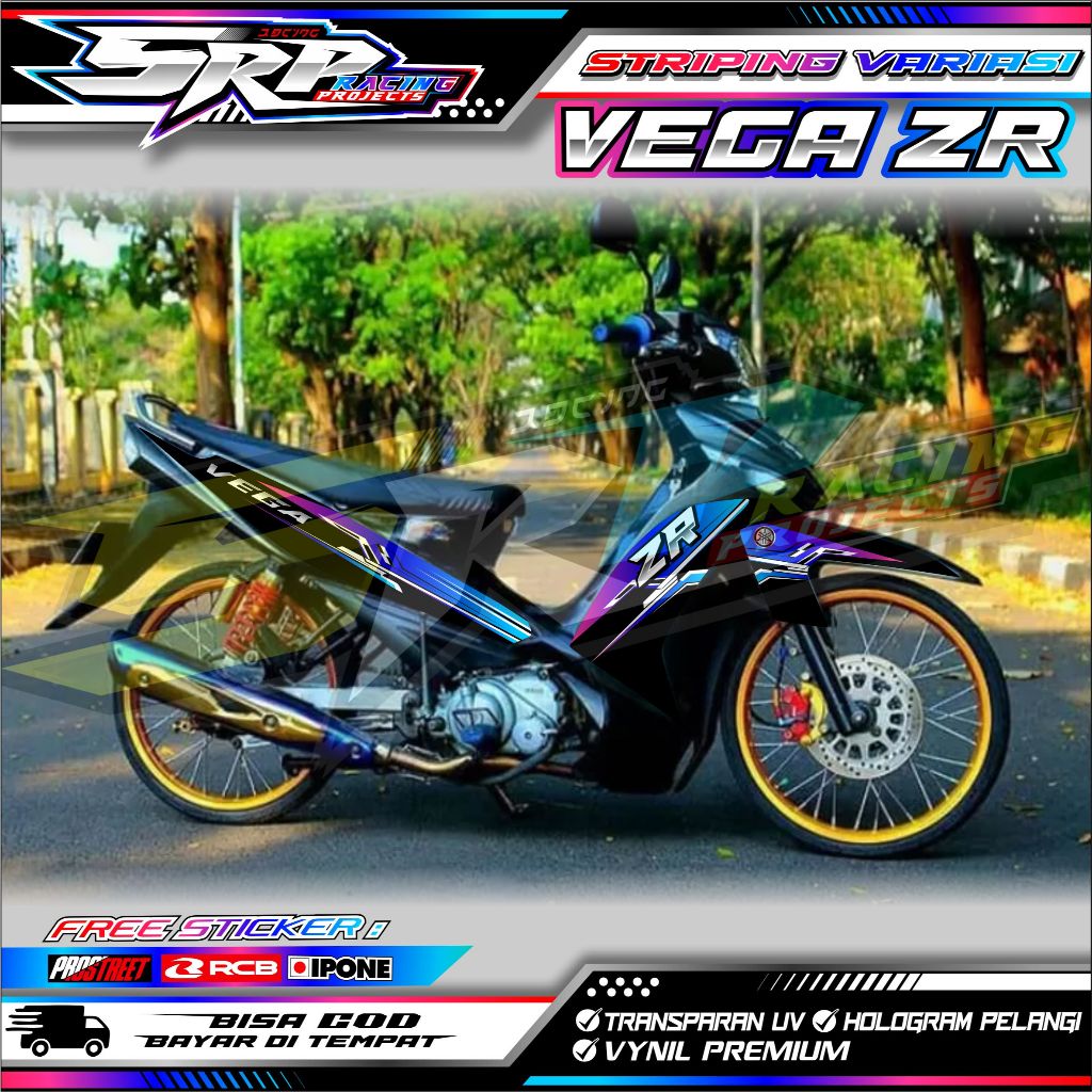 STRIPING VARIASI YAMAHA VEGA ZR / STICKER LIST VARIASI MOTOR YAMAHA VEGA ZR