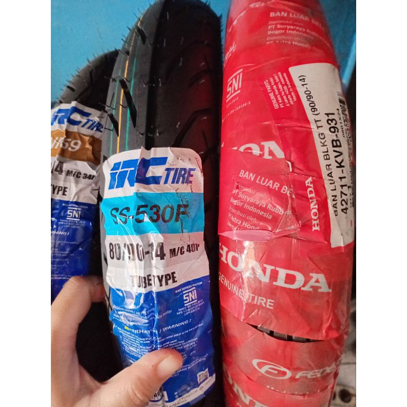 BAN LUAR IRC 80/90-14 DEPAN VARIO / BELAKANG MIO