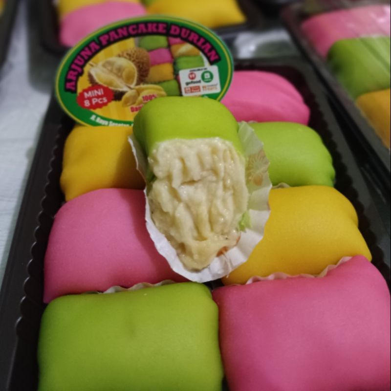 

pancake durian asli mini 8 pcs