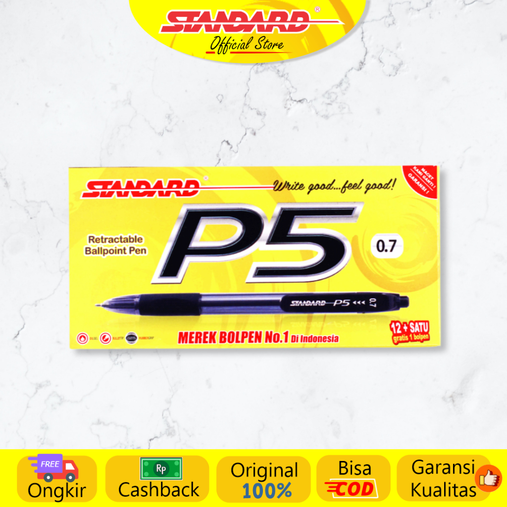 

Standard - Pulpen P5 0.7 ( Alat Tulis / Pen / Ballpoint / Pena )