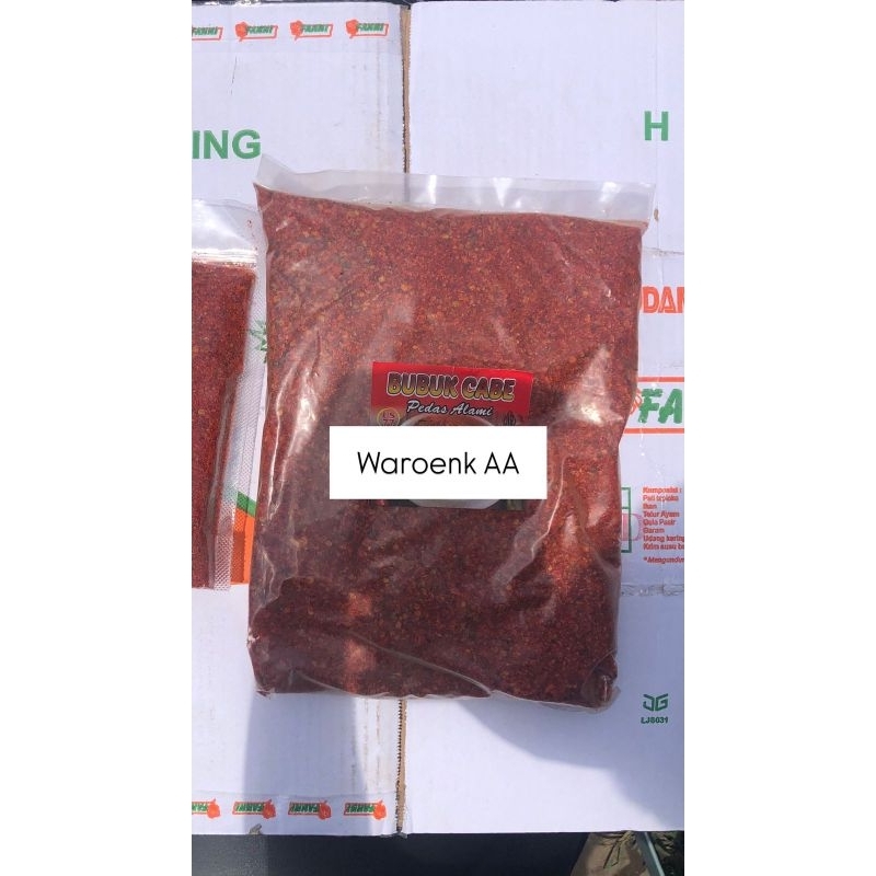 

cabe bubuk kasar super pedas 1 kg