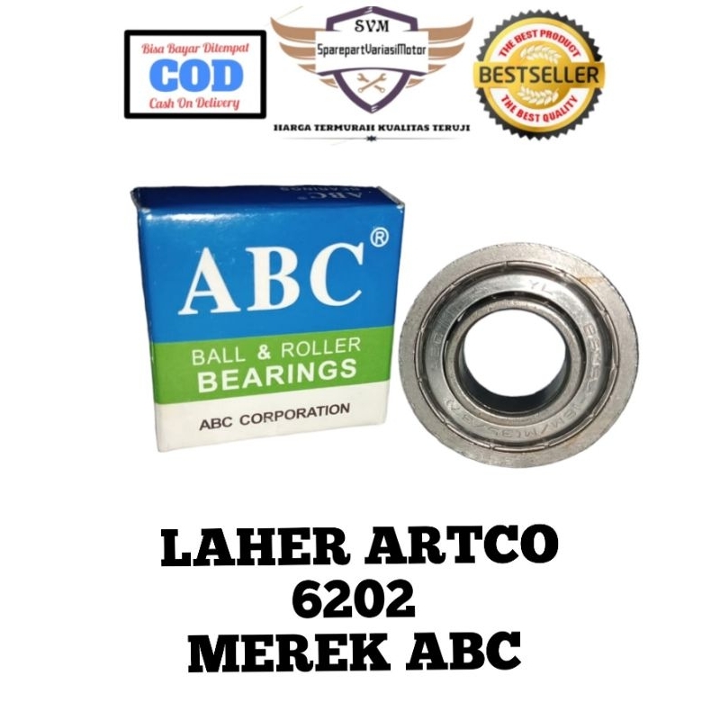 LAHER BEARING ARTCO 6202 MEREK ABC