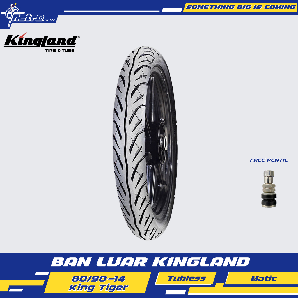 BAN LUAR 80/90-14 KING TIGER TUBLES KINGLAND