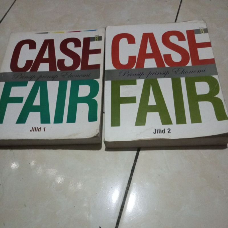 BUKU ORIGINAL / CASE Prinsip prinsip Ekonomi FAIR /  edisi 8 jilid 1& 2
