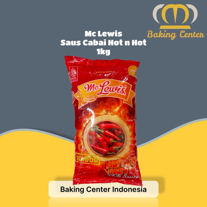 

Mc Lewis Hot N Hot Chili Sauce 900gr- Mc Lewis Hot N Hot Saus 900gr