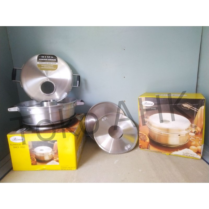 Baking Pan Bima / Oven pemanggang Bolu. 24cm (6 Telur)/ Bima / Aluminium