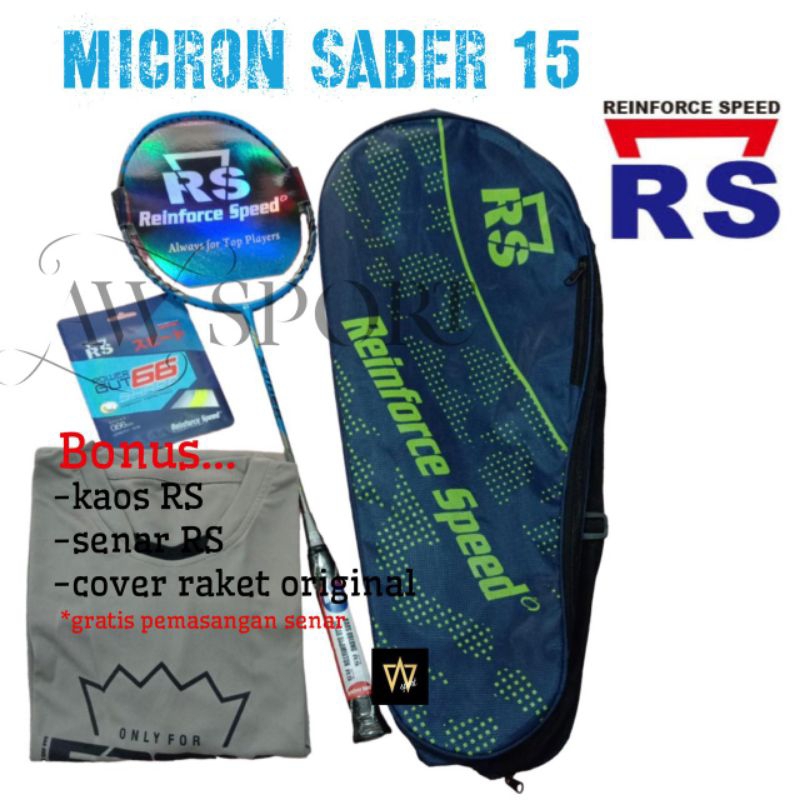 Raket Badminton RS Micron Saber 15 Player Control / Raket Bulutangkis