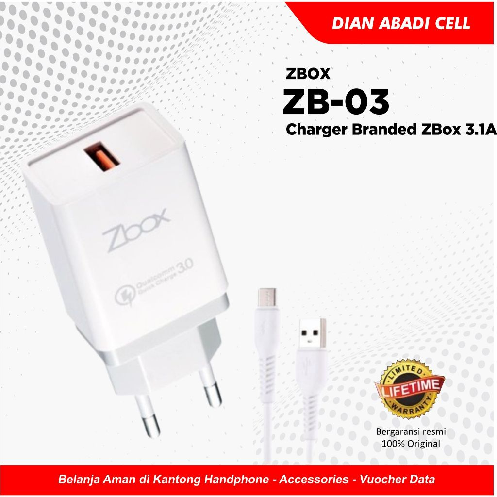 ZBox Charger Branded ZB - 03 3.1A