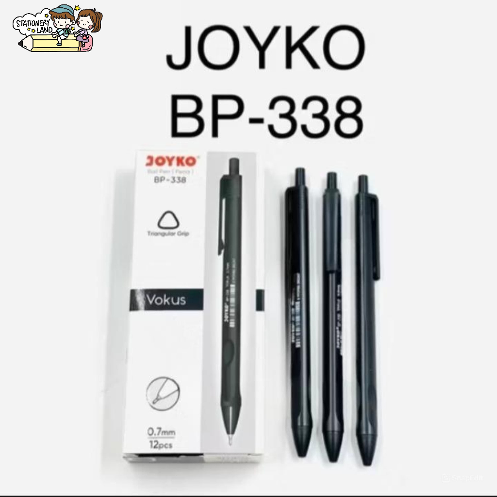 

( StaLand / DAPAT 1 BUAH ) BOLPEN JOYKO BP-338 / Pulpen Bolpoin Cetek Joyko Vokus BP-338 Original Asli