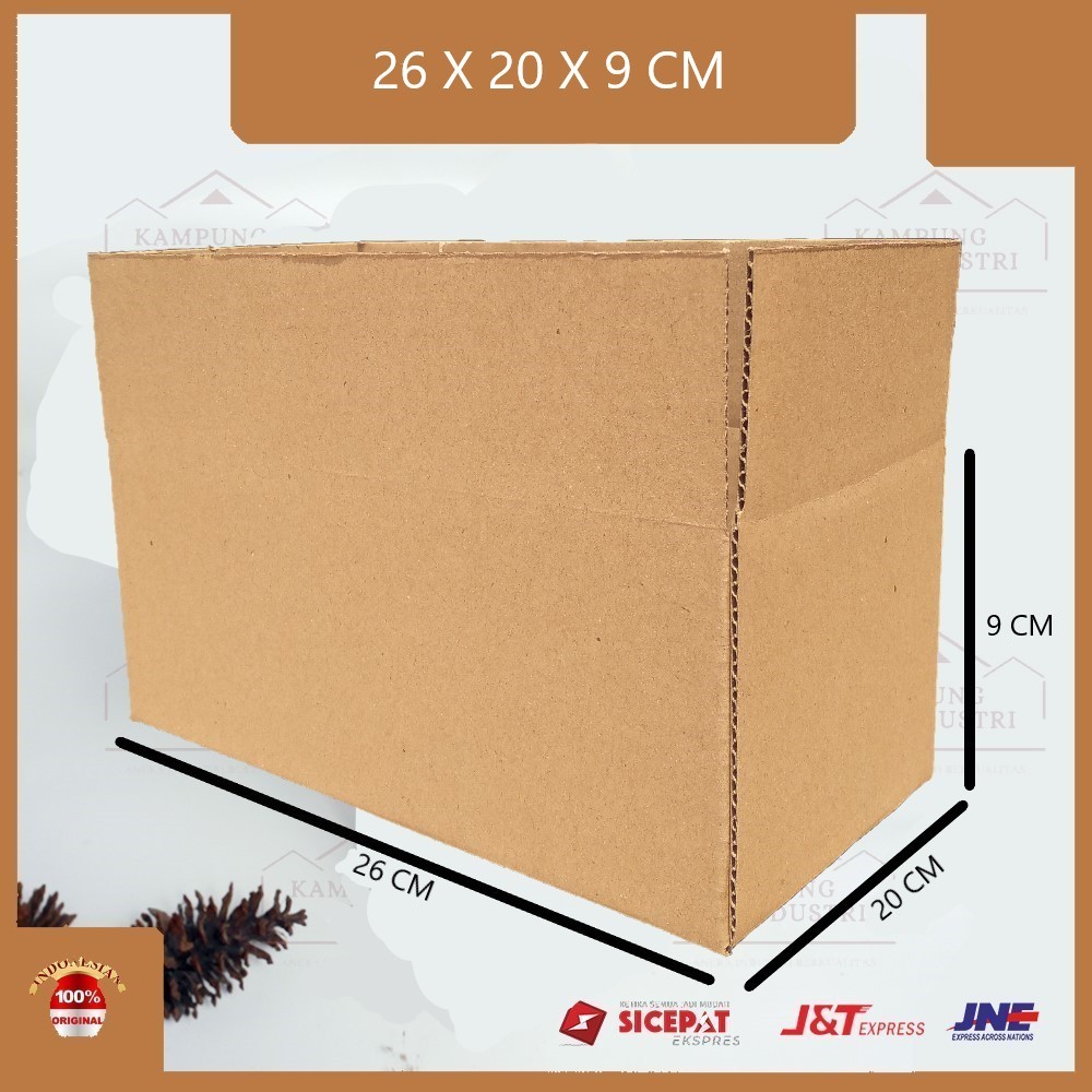 

KARDUS PACKING SINGGLE WALL UKURAN P26xL20xT9