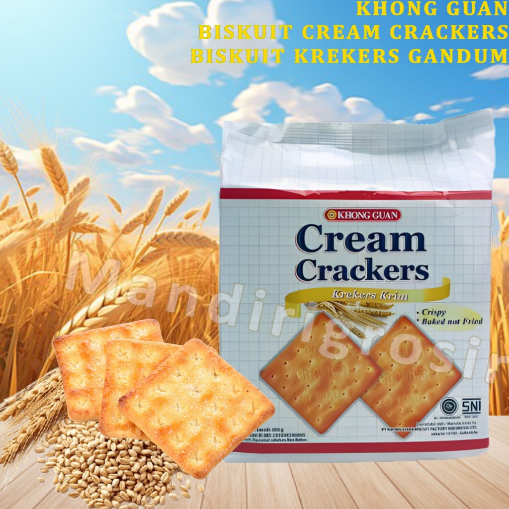 

Biskuit Cream Crackers * Khong Guan * Biskuit Krekers Gandum * 350gr