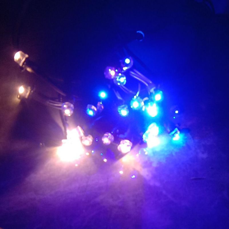 led seribu bintang mix promo kuning dan biru 20 meter led 8mm