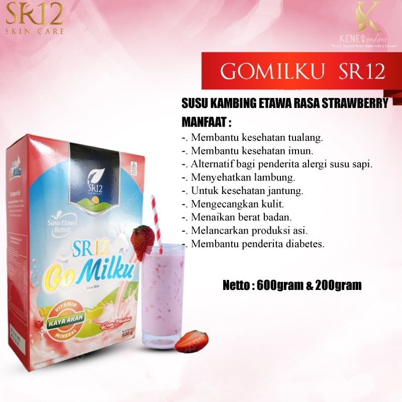 

Gomilku Strawberry SR12 / SUSU KESEHATAN/ ETAWA BUBUK MURNI