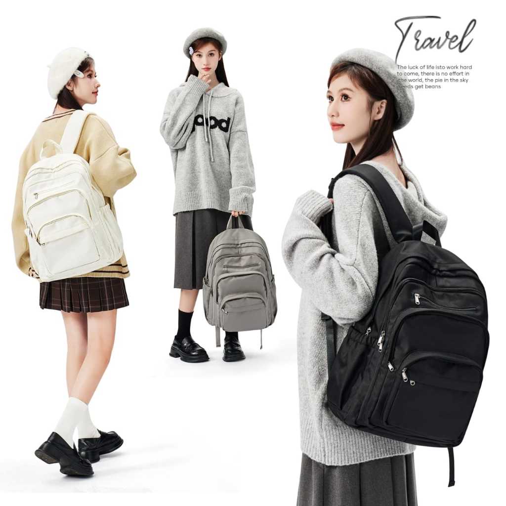 Tas Ransel Laptop  Besar Pria Wanita Tas Punggung kerja Perempuan waterproof