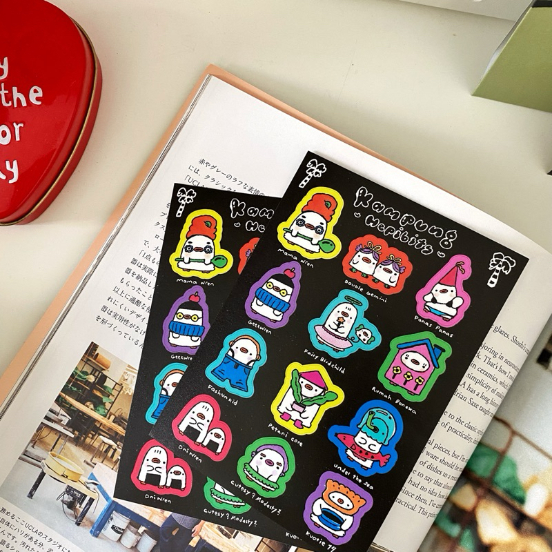 

Kampung Hepibits Sticker Sheet