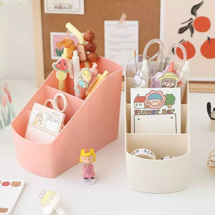 

Sekat Box Storage Organizer Brush Make Up Tempat Alat Tulis 4 Sekat Tempat Penyimpanan Pensil Pulpen