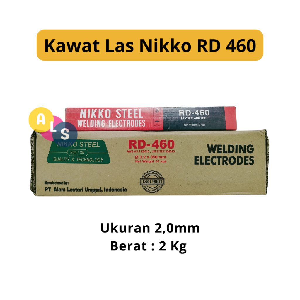 Kawat Las RD 460/2,0mm/2Kg/Nikko Steel/Kawat Las Elektroda /Kawat Las Murah