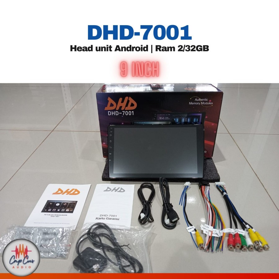 HEAD UNIT MOBIL ANDROID DHD-7001 9 INCH 2/32 GB / HEAD UNIT MOBIL DHD-7001 / ANDROID MOBIL DHD