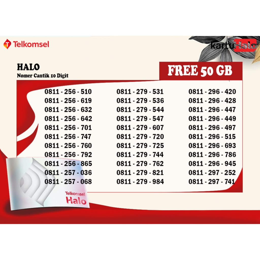 NOMER CANTIK 11 DIGIT TELKOMSEL HALO