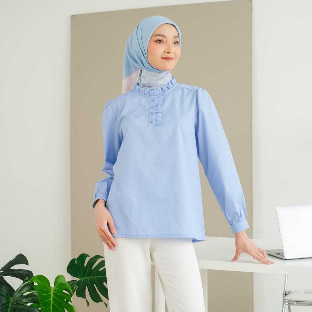 Zoya AZALEA Blouse - Atasan Wanita Wudhu Busui Friendly - Bahan Premium Cotton