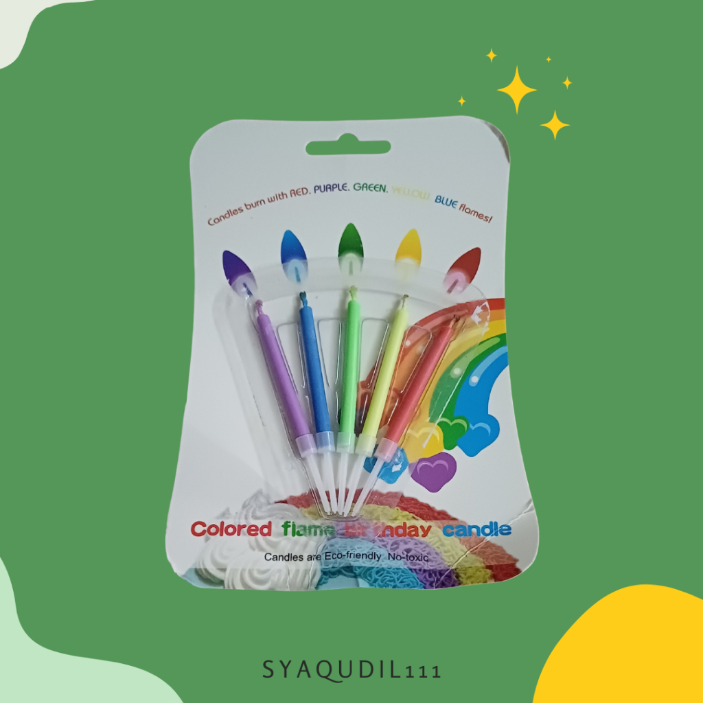 Lilin Api 5 Warna / Warna Api Akan Mengikuti Warna Lilin / Color Flame Candle