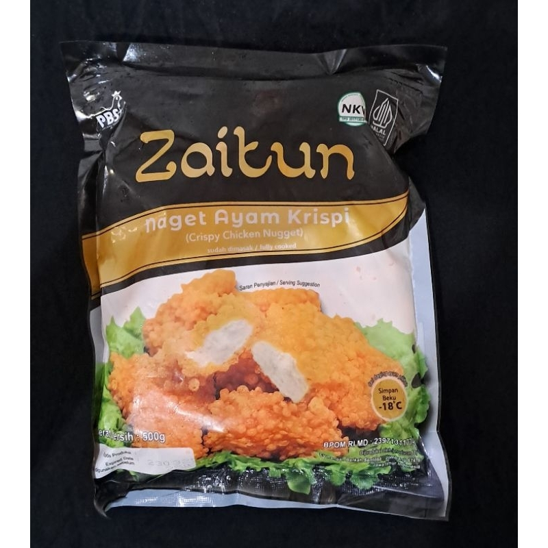 

ZAITUN NUGGET CRISPY 500GR / NAGET ZAITUN 500GR / FROZEN ZAITUN NUGGET / ZAITUN CHIKEN KARAGE 500GR / ZAITUN SPICY WING 500GR / CHIKEN KATSU 500GR / ZAITUN ZRISPY CRUNCHY 250GR / NUGGET ENAK / NAGET SEHAT / FROZEN SEHAT