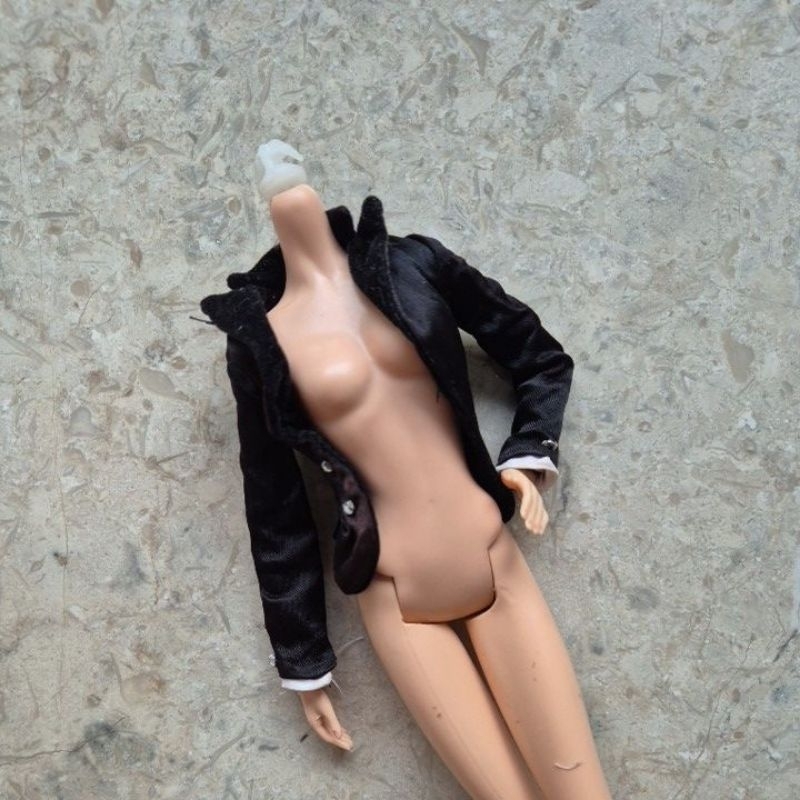 Baju Jaket / Blazer Barbie Collector reject black velvet