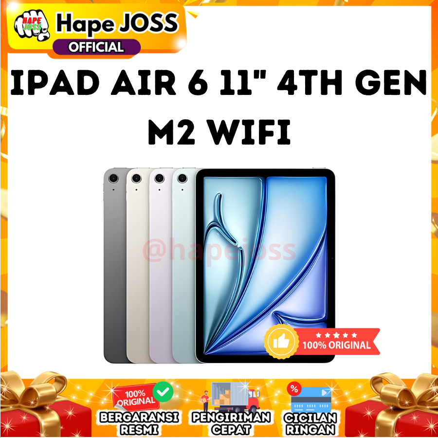 Apple Ipad Air 6 11" 4th Gen Wifi 256 Garansi Resmi Indonesia