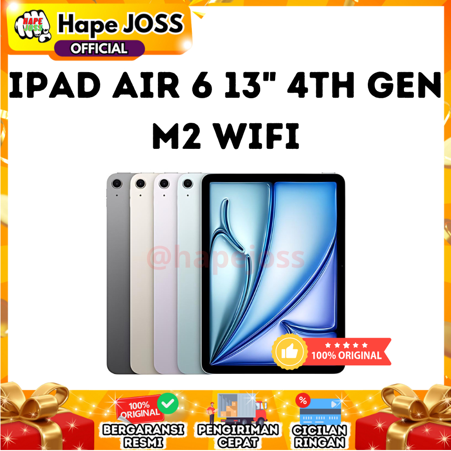 Apple Ipad Air 6 13" 4th Gen Wifi 128 Garansi Resmi Indonesia