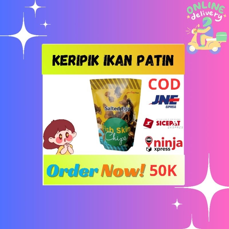 

kerupuk/Krupuk Kulit Ikan patin gurih dan renyah berkwalitas 50 gram