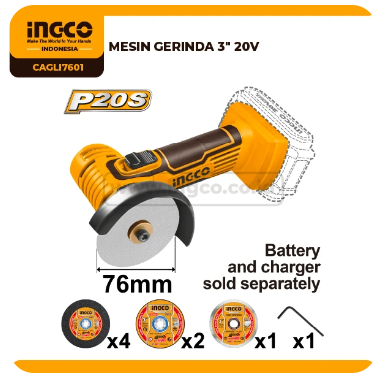 Gerinda Cordless 3 Inch INGCO CAGLI7601