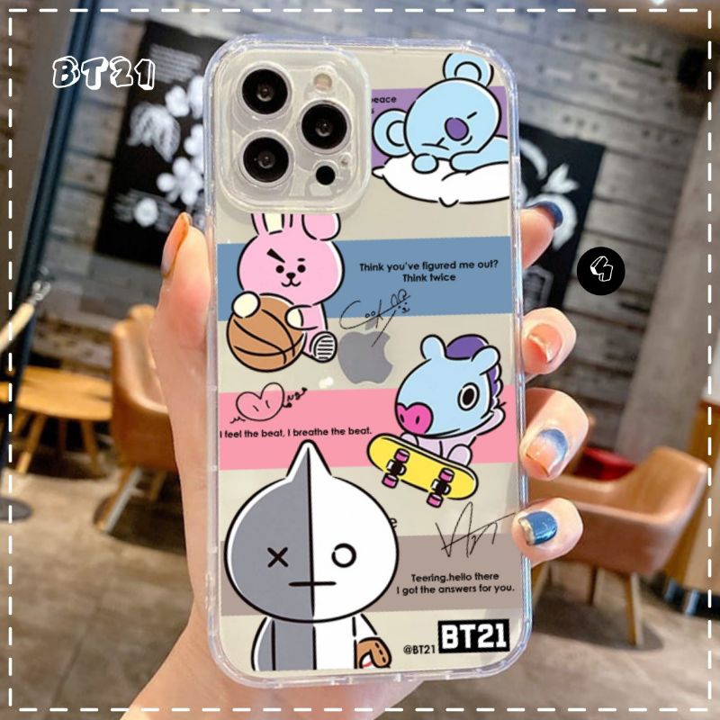 ‼️BACA DESKRIPSI‼️CUSTOM CASE CASE CUSTOM CLEAR CASE CUSTOM CLEAR CUSTOM CASE HP BTS BT21 VOL.1