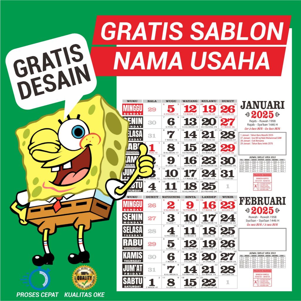 

Kalender 2025 Gratis Sablon Nama Usaha Anda