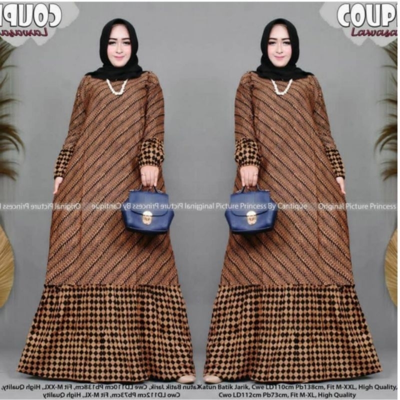 Baju Batik Motif Dress Batik Modern Gamis Batik