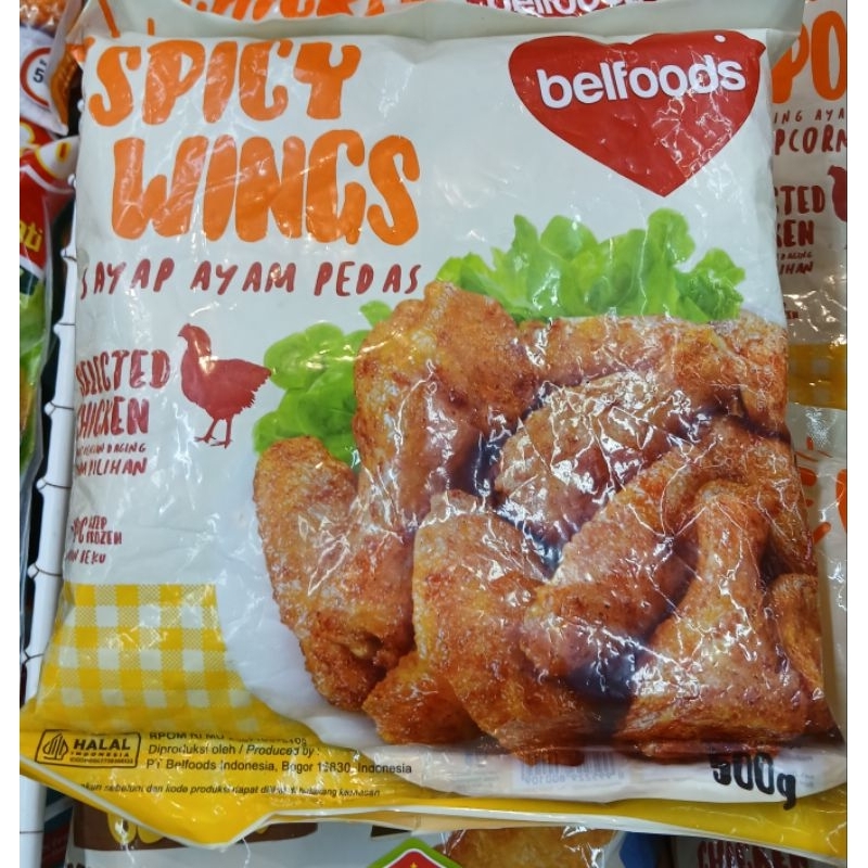 

BELFOODS Spicy Wings Sayap Ayam Pedas 500g - HM