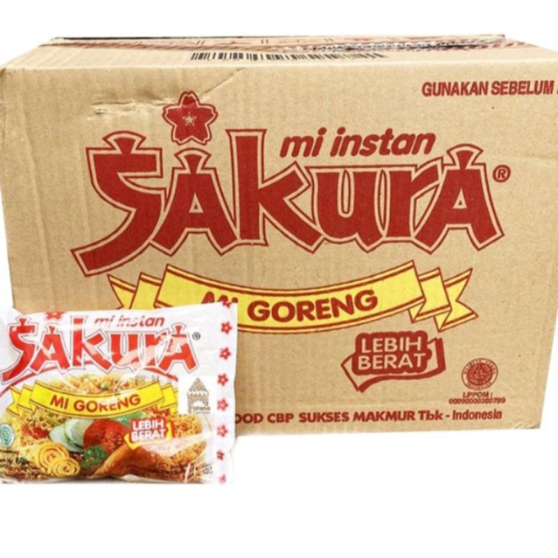 

SAKURA MIE GORENG 1 DUS ISI 40 PCS