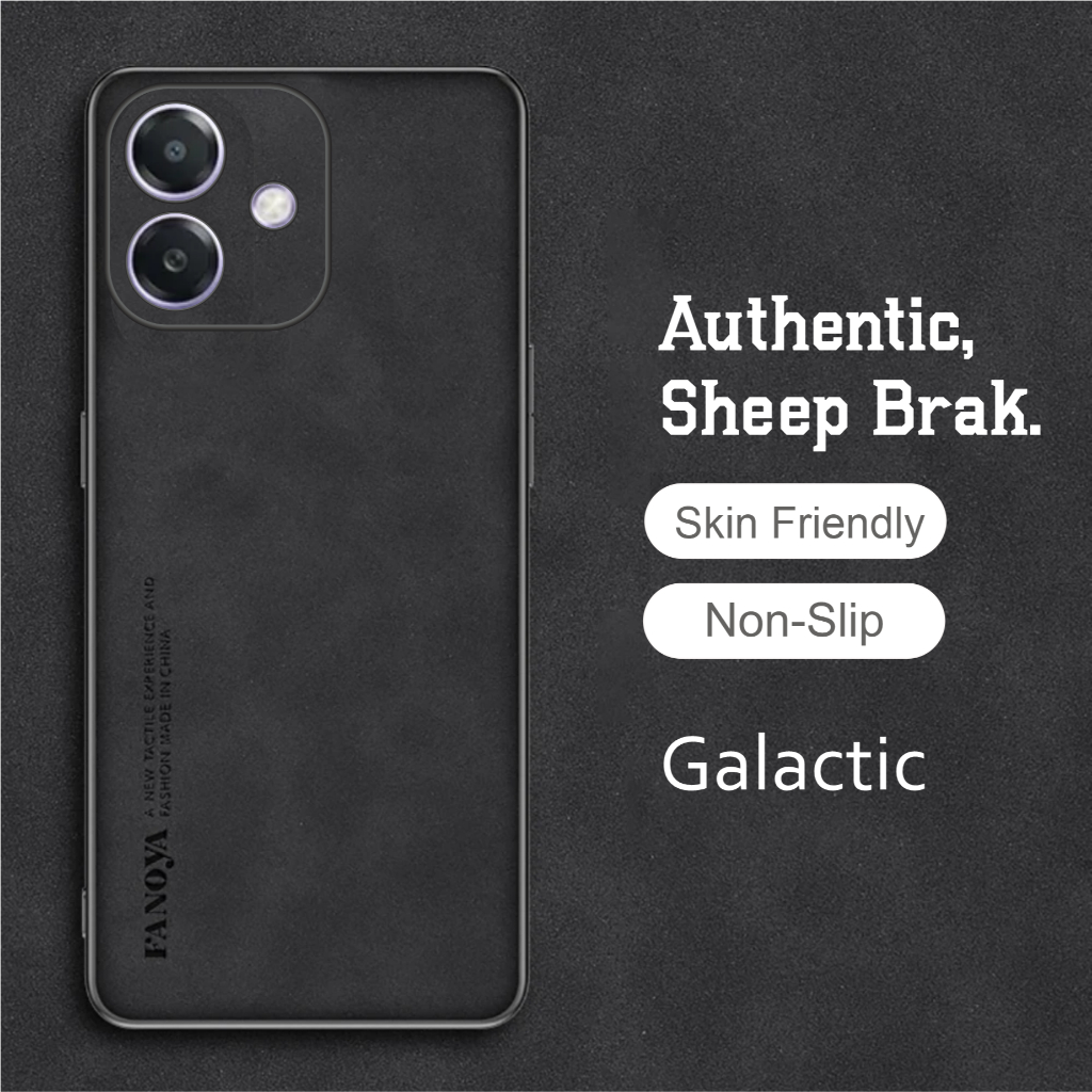 Case Oppo A3X 5G Luxury Casing Sheepskin Leather