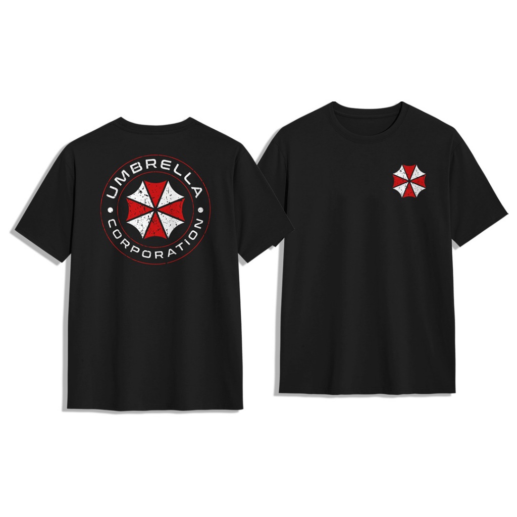 Kaos Resident Evil Tshirt Game RE Umbrella Corporation Merch