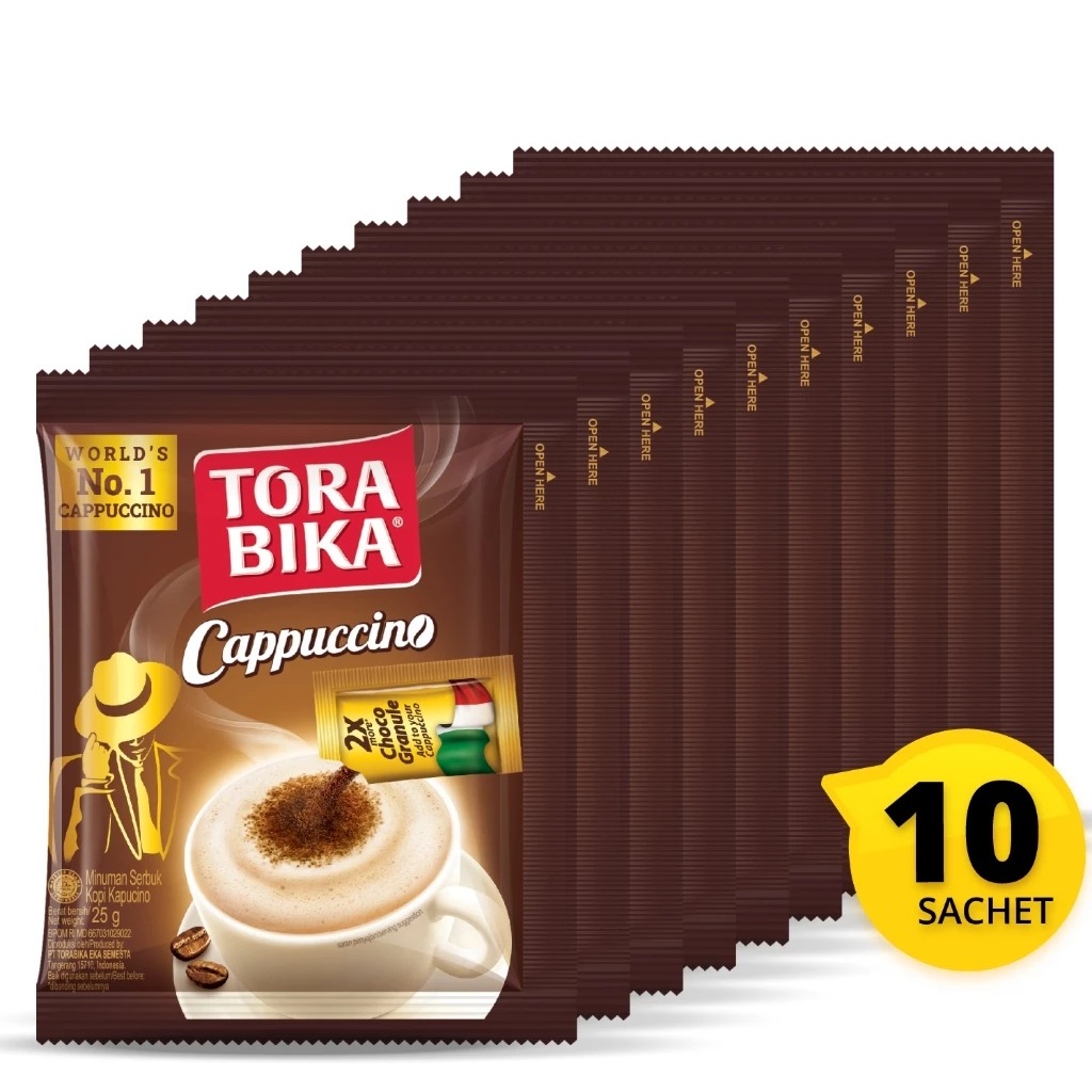 

kopi TORABIKA CAPPUCCINO 1 renceng isi 10 pcs