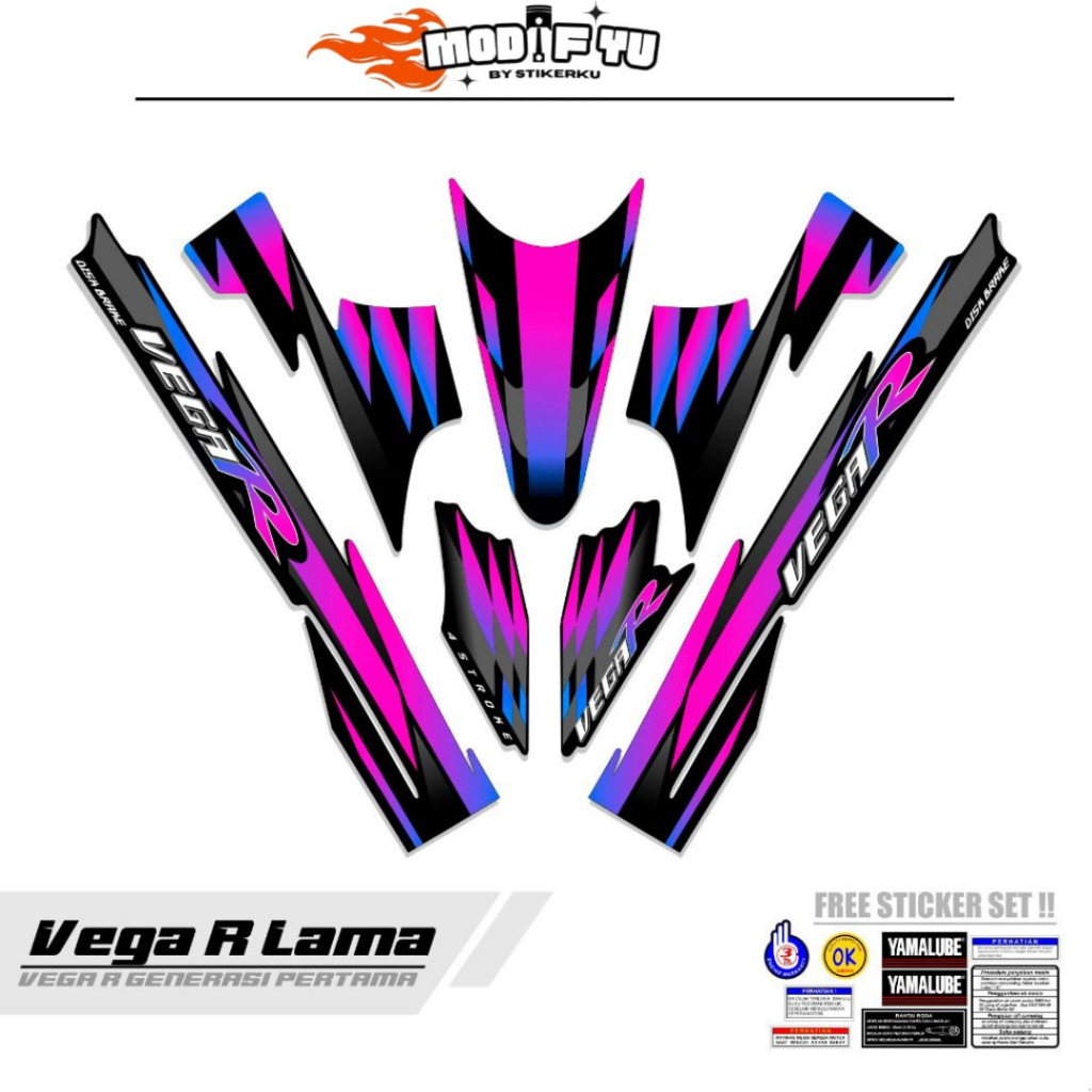 STRIPING VEGA R LAMA MOTIF M12 / STIKER VEGA R LAMA / STIPING VEGA R LAMA / SETIKER VEGA R LAMA / LI