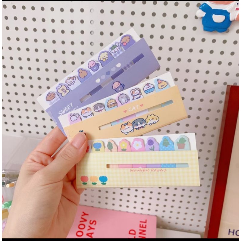 

Sticky Notes Karakter 8IN1 Tempelan Kertas Catatan 120 Lembar/Pembatas Buku Karakter Hewan Lucu/Penanda Buku