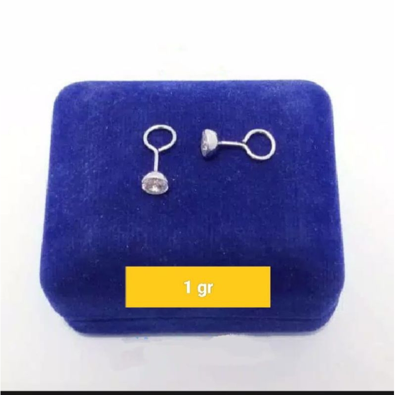 perak 925 lapis emas putih