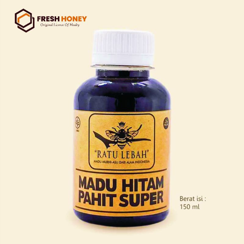 

Madu Hitam Pahit Super l 150 ml l Ratu Lebah
