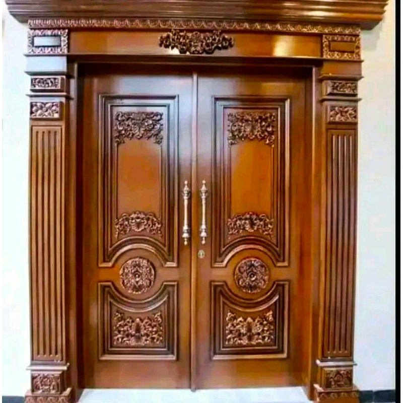 Pintu Rumah Moderen, Pintu Rumah Minimalis Kayu Jati