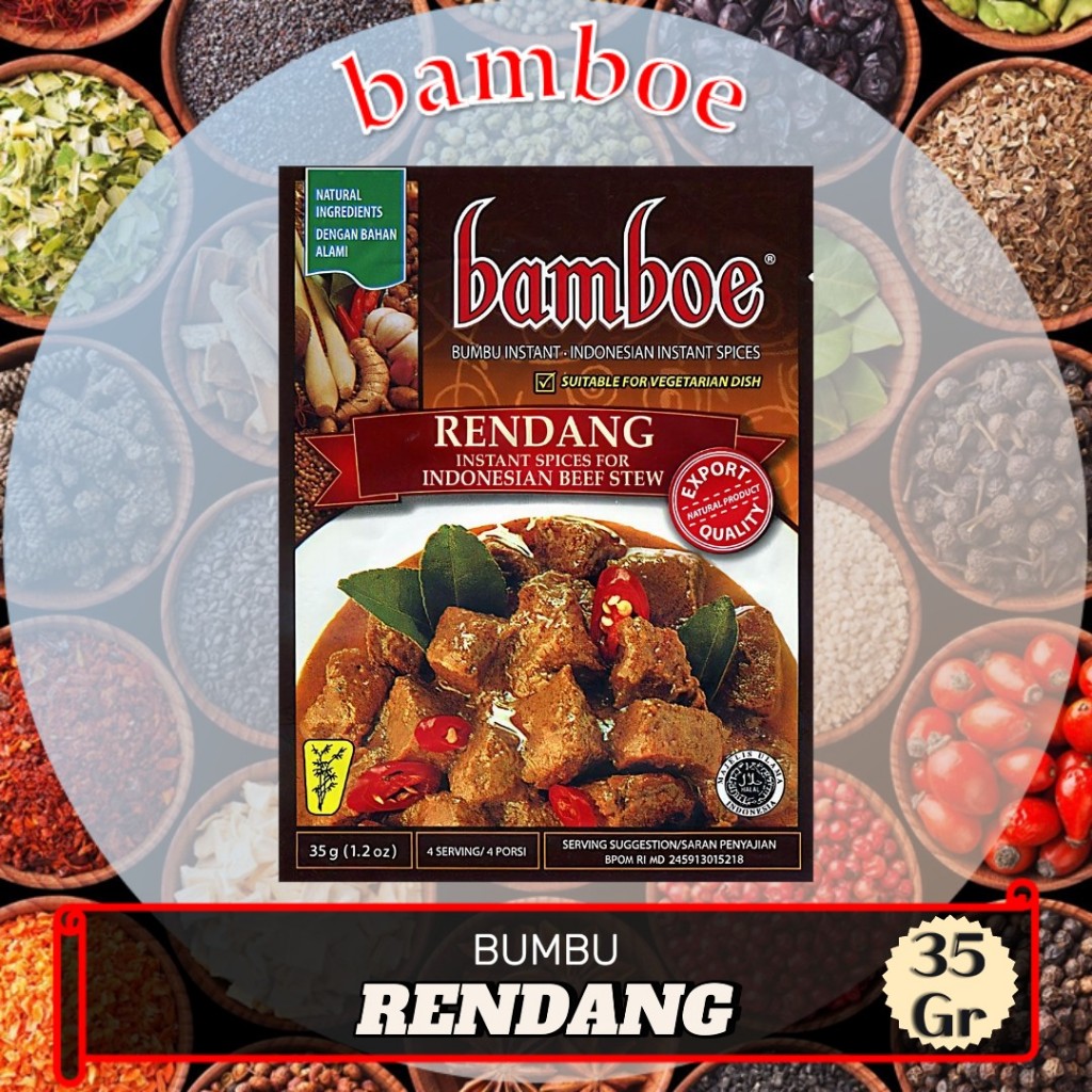 

Rendang - Bamboe - Bumbu masak instant