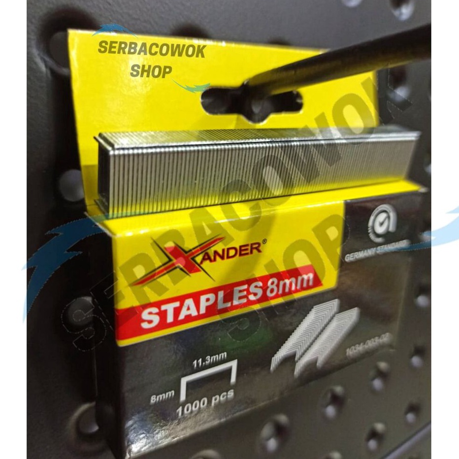 

YUK BELI Xander Isi Staples Tembak 8 mm Tacker 4 14 mm Staples Jok Murah Berkualitas
