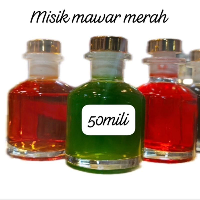 MINYAK MAWAR MERAH ASLI MURNI 50 MILI