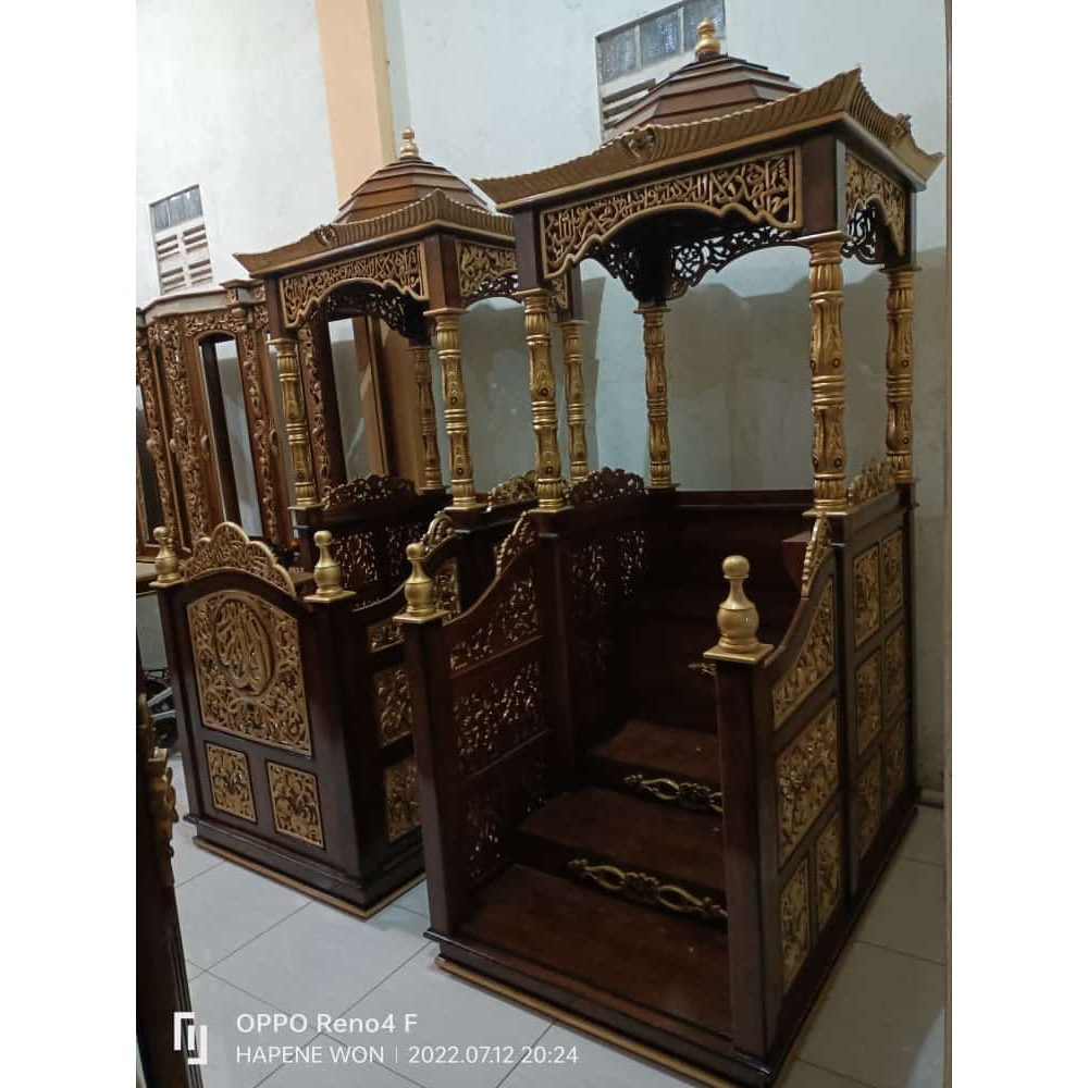 Mimbar masjid besar jati Mimbar | mimbar masjid minimalis jati mimbar masjid kubah mimbar masjid