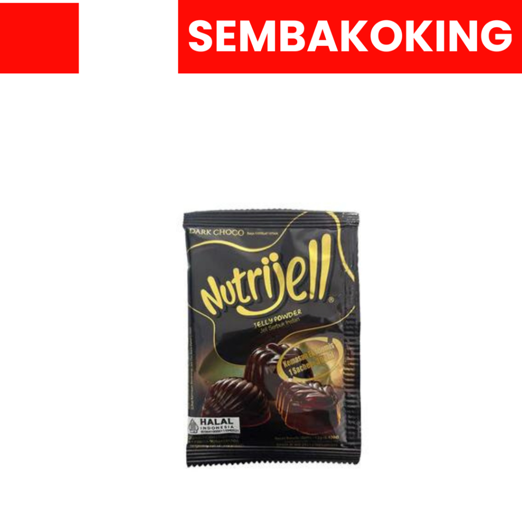 

Nutrijell Dark Choco 12gr Jelly Coklat Puding